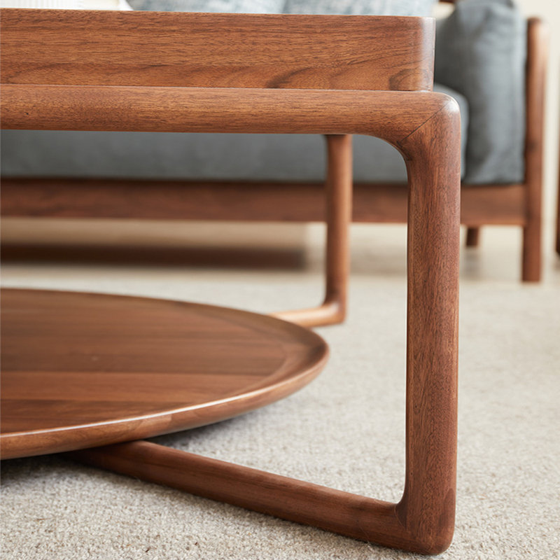 Modern minimalist square coffee table