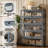 Modern 5-Tier Shelf Display Cabinet Curio Cabinet With Acrylic Flip-Up Door And Metal Handle, Floor Standing Organizer For Home Office And Living Spaces-107203720