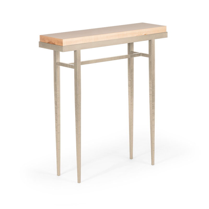 Wick Console Table, Oil Rubbed Bronze, 32" H x  30" W x 8.5" D, Natural