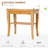 Modern Bamboo Shower Bench with Underneath Storage and Stable Construction
