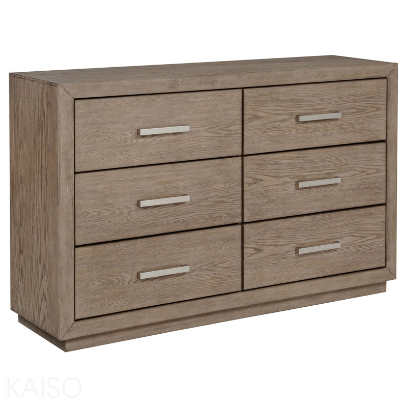 Commode brune à 6 tiroirs