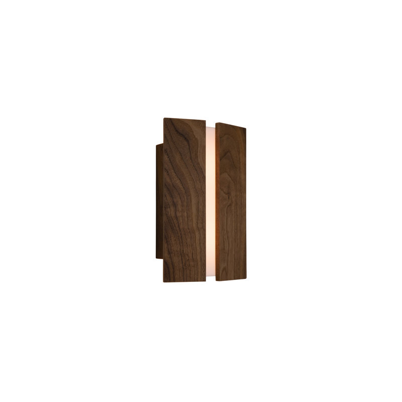 Rima Dimmable LED Flush Mount Sconce, 4000, Walnut