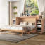Grand lit escamotable avec tiroirs et tablettes de rangement spacieux. Idéal pour les chambres d'amis ou les chambres compactes. Or
