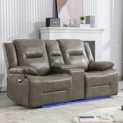 Fauteuil de cinéma inclinable manuel 2 places avec lumières DEL Sterling