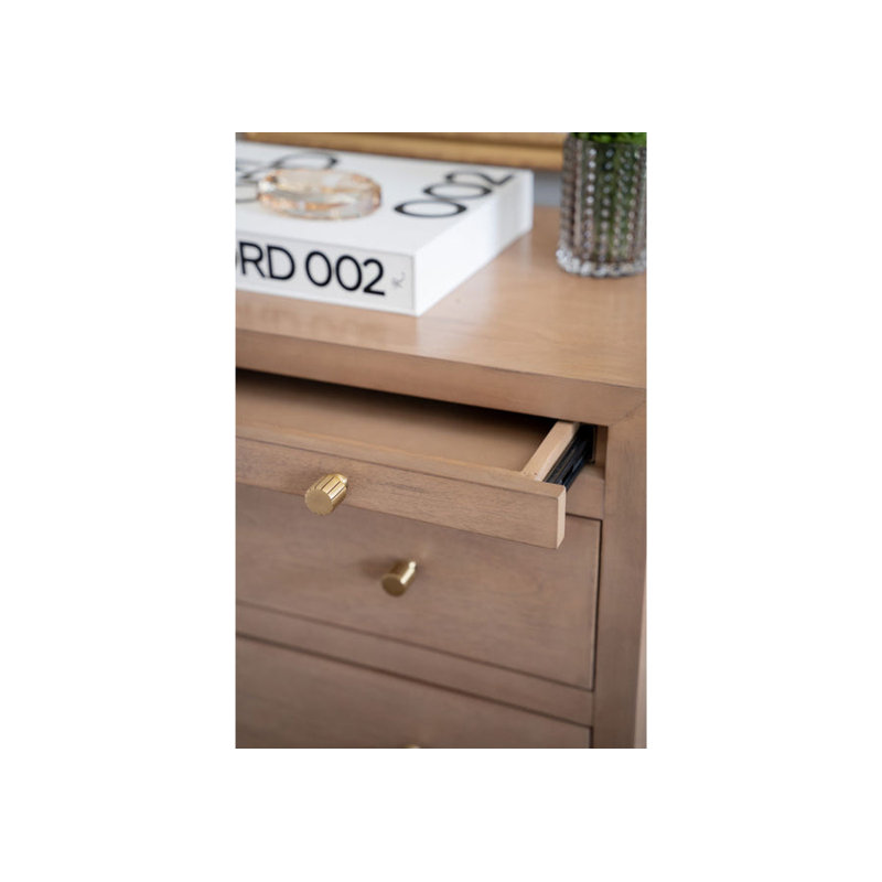 Brooklyn 4 - Drawer Solid Wood Nightstand
