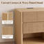 Ensemble de 2 tables de chevet Waveform Panels, comprenant 2 tiroirs, une tablette ouverte et une station de recharge.-44436222