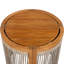Table d'appoint d'extérieur en bois d'acacia