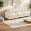 Canapé d'angle moderne, canapé trois places en chenille avec 6 coussins, structure en bois pour la maison-1794577777