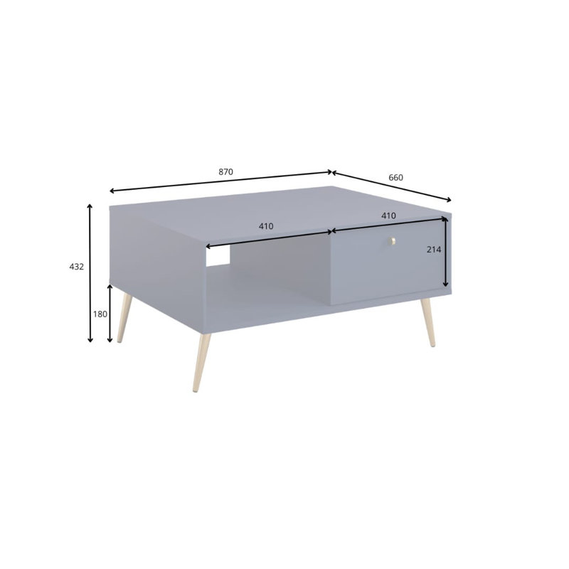 Alazae Extendable Coffee Table with Storage