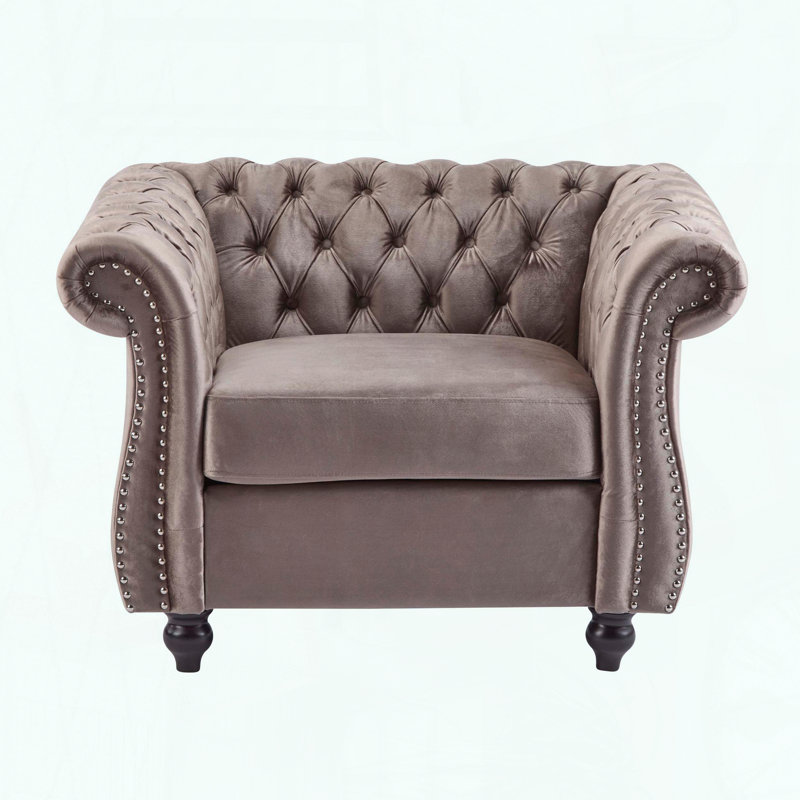 Fauteuil club Chesterfield - capitonné et clouté