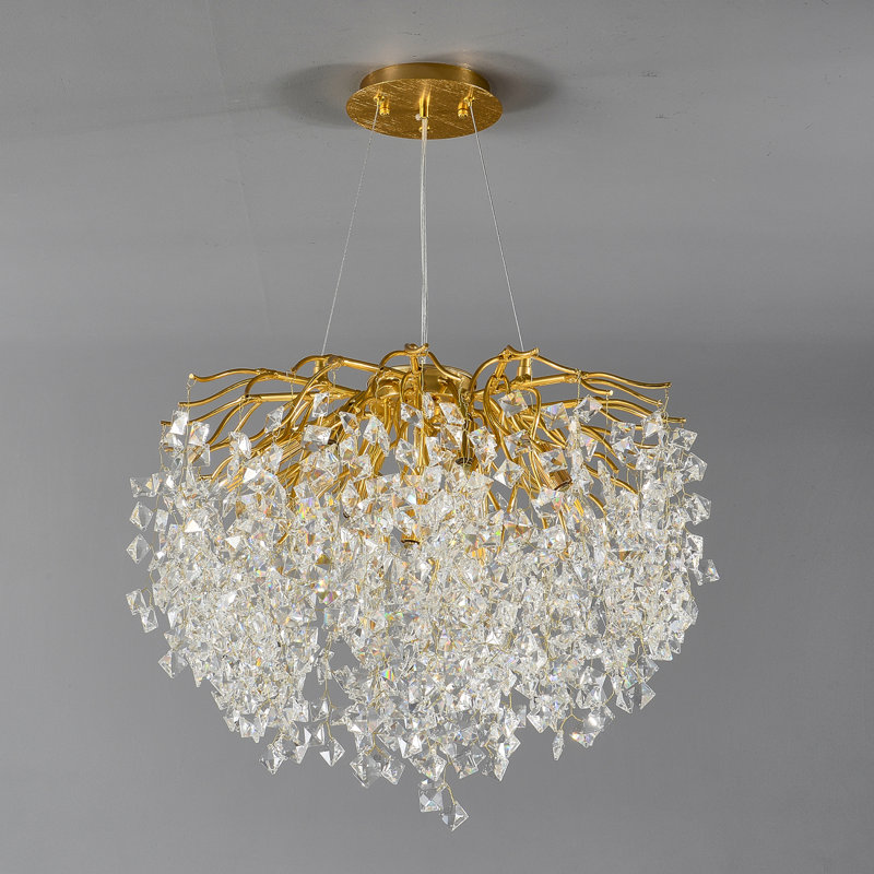 Plafonnier haut de gamme en forme de branche romantique pour salle à manger et salon