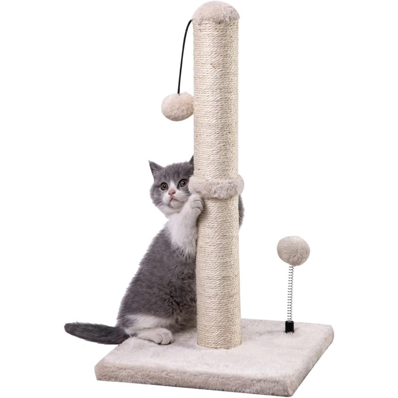 Poteau à griffes pour chat H 22 po Mecool Premium Basics, Vert cactus