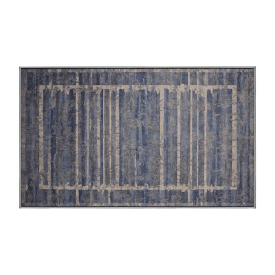 Tapis gris lavable à la machine