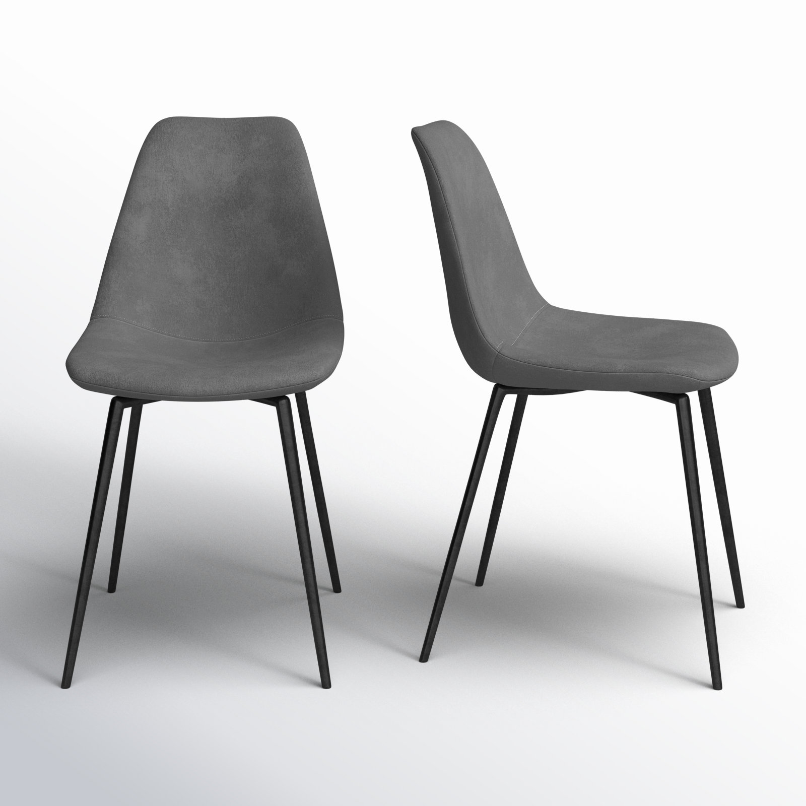 Kody Velvet Dining Chair, Bella Platinum Performance Velvet