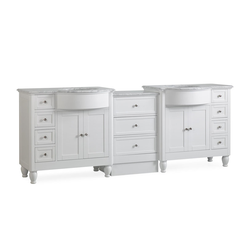 Meuble-lavabo 91 po blanc, H 51 cm x l 76 cm