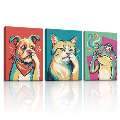 3 Piece Wrapped Canvas Wall Art