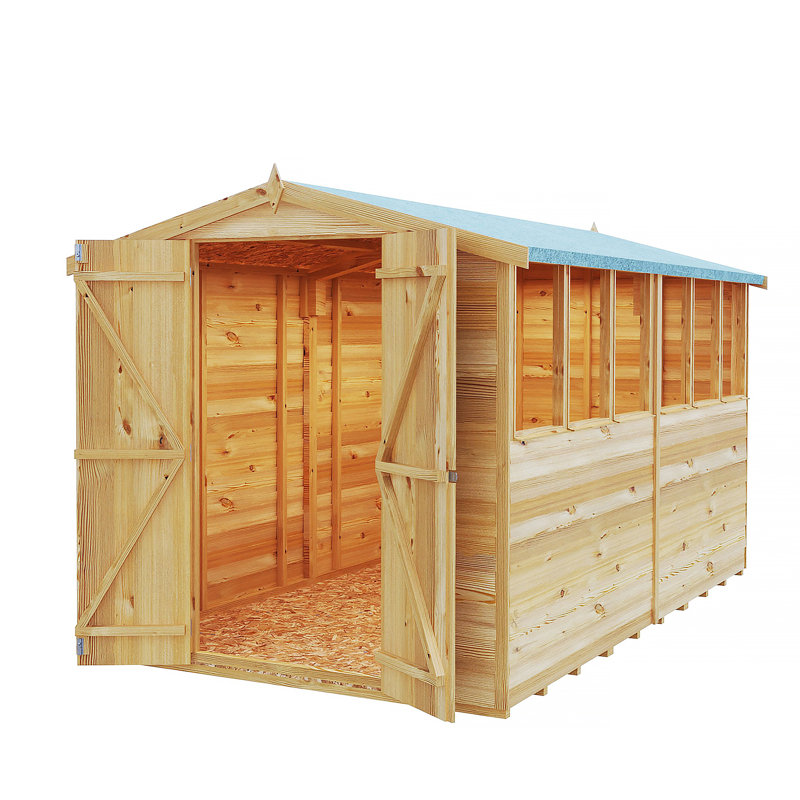 Garden Value 6 Ft. W x 10 Ft. D Overlap Storage Shed, Yes