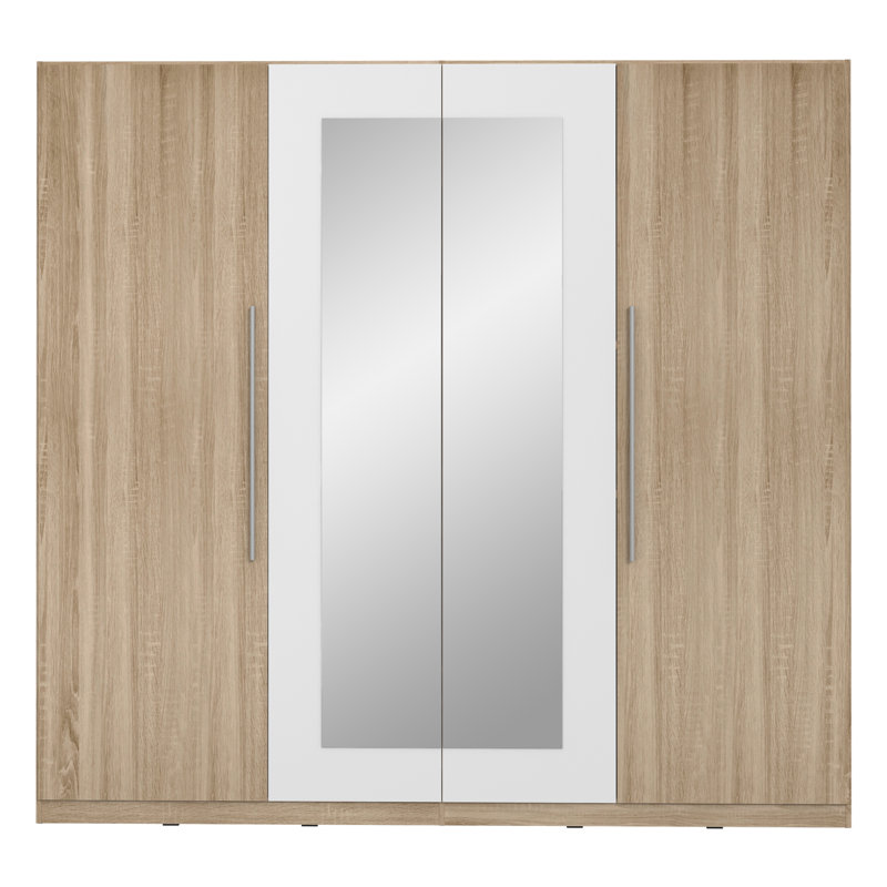 Temirlan 4 Door Manufactured Wood Wardrobe