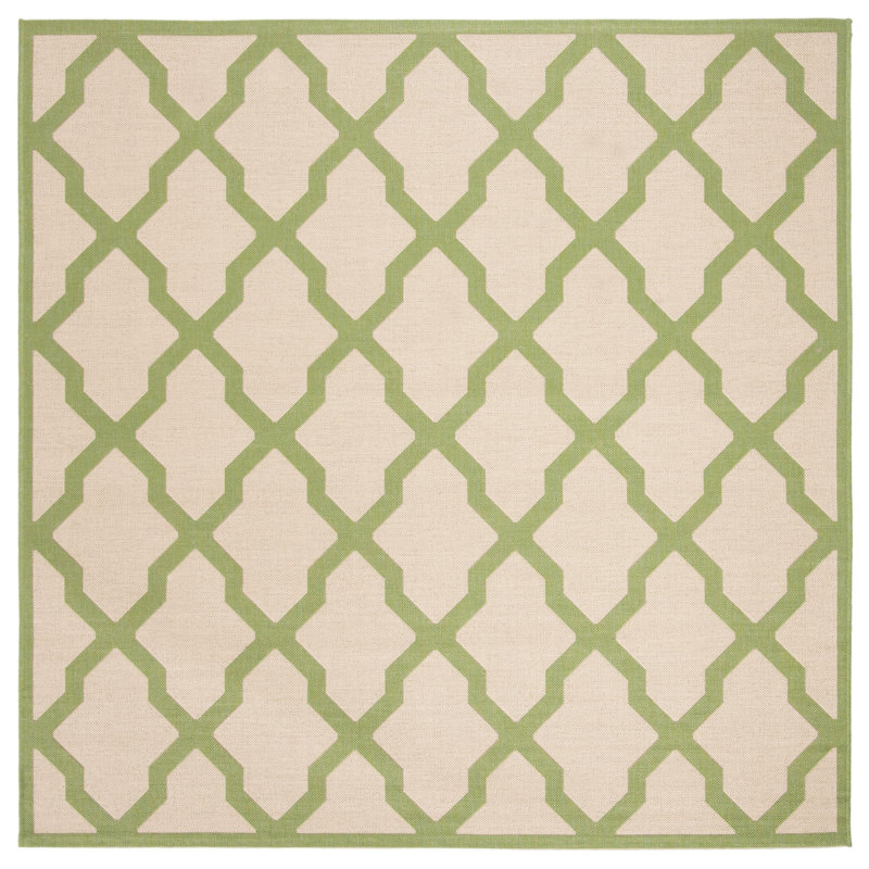 Ferrill 100 Performance Geometric Indoor/Outdoor Area Rug, Square 6'7"