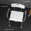 Height Adjustable Chair - 31 Shower & Toilet Seat, White With Back