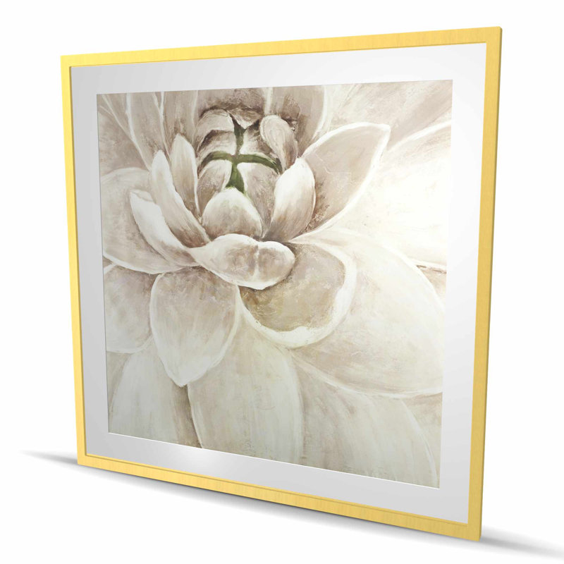 Chrysanthème délicat - imprimé floral mat pour la décoration intérieure