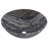 Novatto 17'' Black/White And Gray Stone Circular Bathroom Sink-95973772