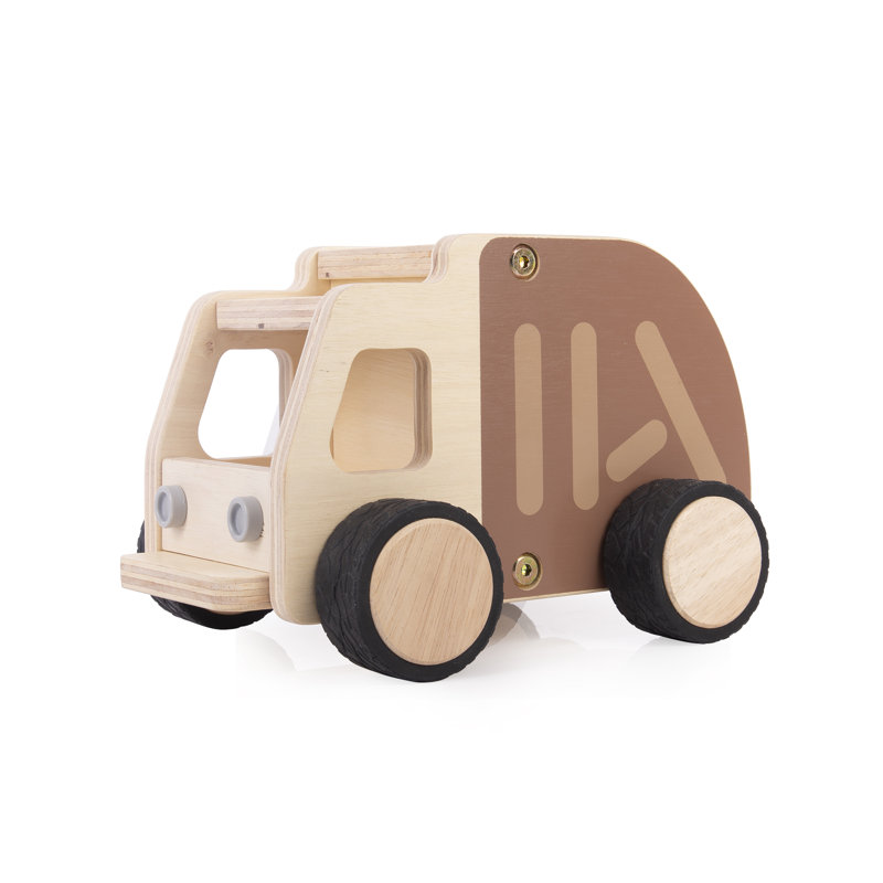 Camion à ordures en bois
