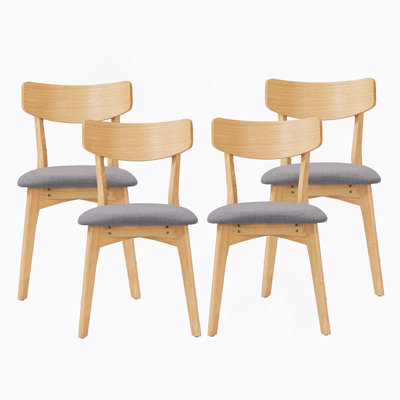 Ensemble de 4 chaises de salle à manger Mid-Century