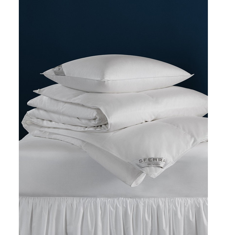 Buxton Goose Down Comforter, Twin, Light