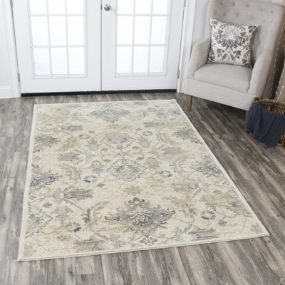 Corban Wool Floral Indoor Rug