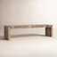 Banc en bois massif Adene-126227996-126227995