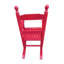 Chaise berçante Rose Red - idéale pour différents espaces intérieurs et extérieurs. Bois franc massif. Support pour le dos composé.