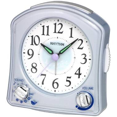 SL3052 Alta Quartz Alarm Clock with LED Backlight and Silent Sweep (White)