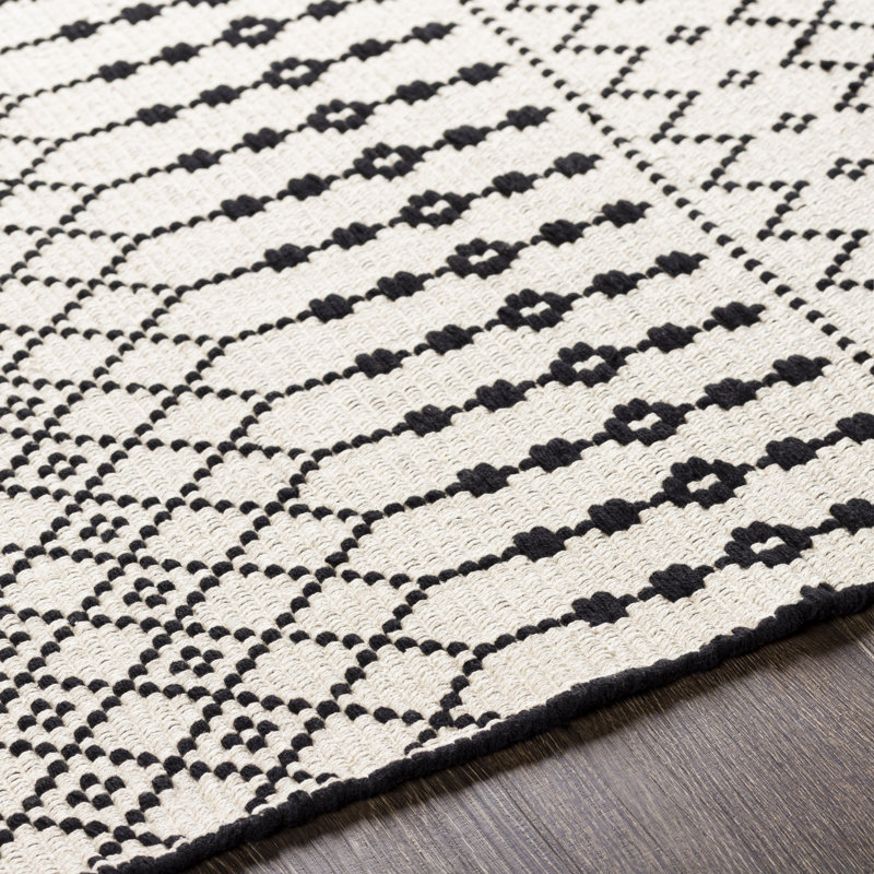 Courtdale Cotton Geometric Indoor Rug, Runner 2'6" x 8'
