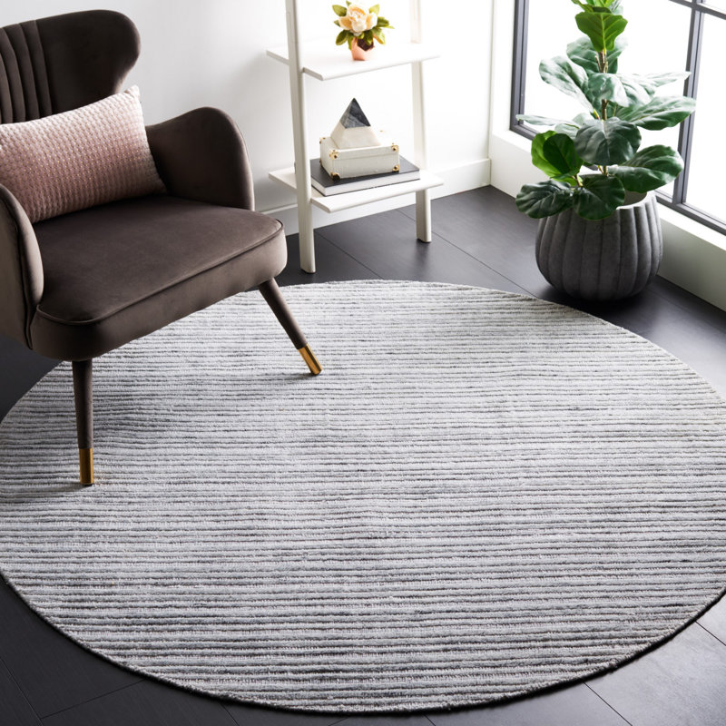 Tapis oriental gris Reales Elements, Rond 6 pi