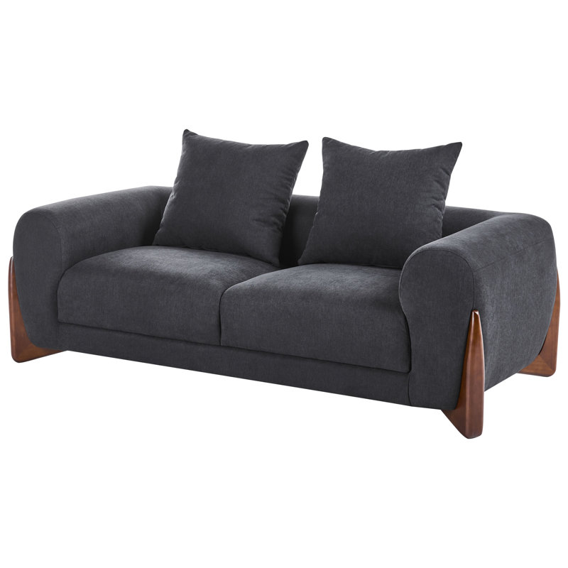 Tavin Fabric Sofa, Black, 2