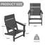 Ensemble de 6 chaises Adirondack Hdpe-114509166