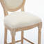 Solid Wood Bar Stools Set Of 2, Classic French Country Design With Comfortable Upholstered Seating For Indoor And Outdoor Use
