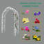 Arche de jardin en métal - 8 formes d'assemblage, blanc crème, idéale pour l'ornementation - 8 styles pour rehausser la beauté, soutenir les plantes-1103073152
