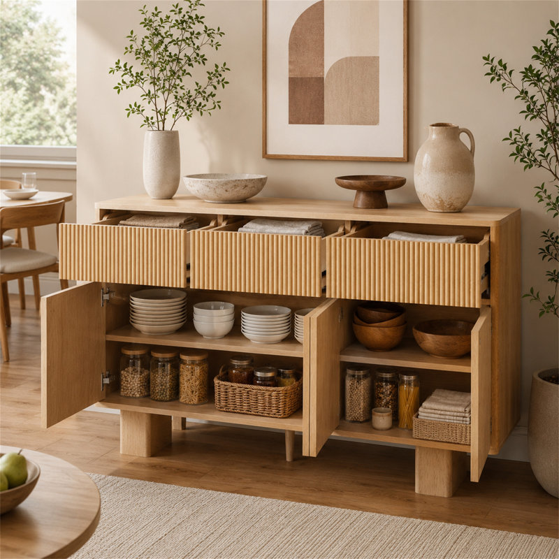 Buffet de 47 po de large avec rangement