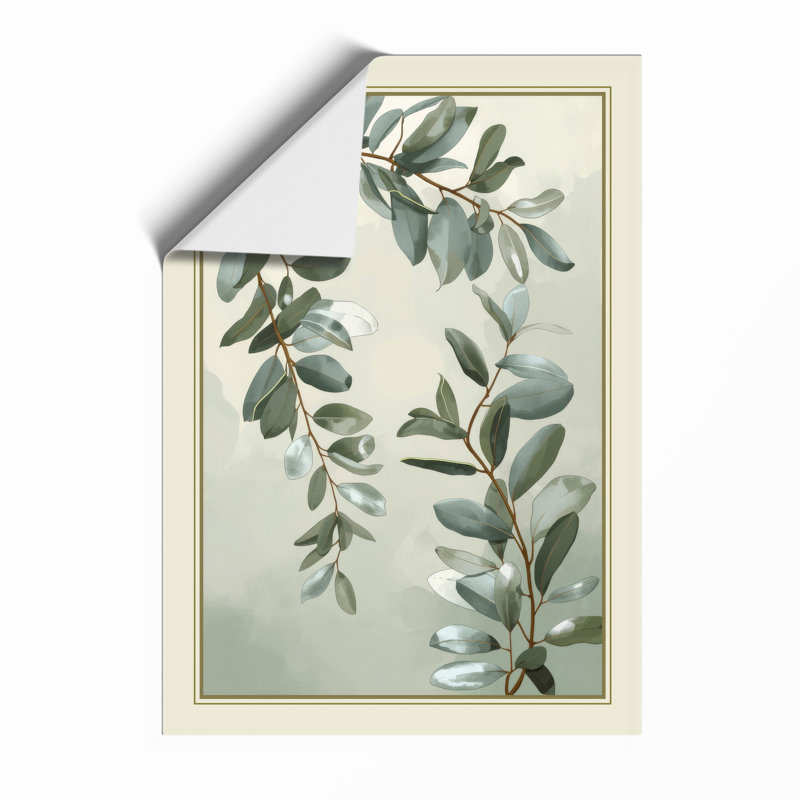 Study in Sage Botanical - Framed Print, Unframed, A3 - 42.0 x 29.7 cm