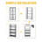 23.6"W×49.2H Steel Folding Etagere Bookshelf，No Assembly