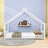 House Bed With Playhouse Design And Headboard-101350075-101350072