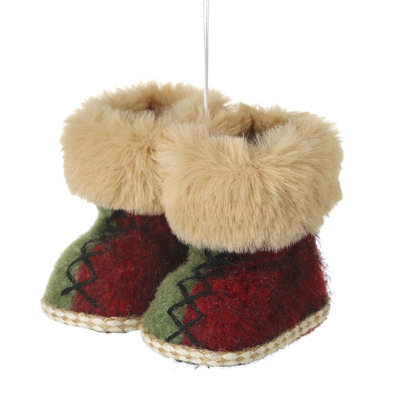 Hanging Boots Christmas Decoration