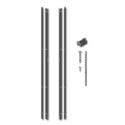 72” Galvanized Steel Adjustable Horizontal Slat Fence Frame Kit