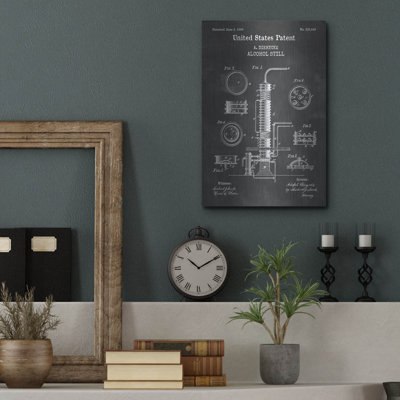 «Al alcool Still Blueprint Vernis Tableau», par Patents