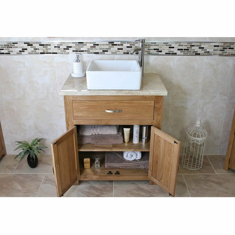 Deforest 750mm Single Bathroom Vanity with Vessel Ceramic Basin