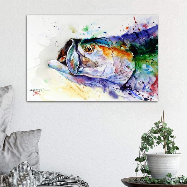 Fish (Multi-Color) On Canvas by Dean Crouser Gallery-Wrapped Canvas Giclée