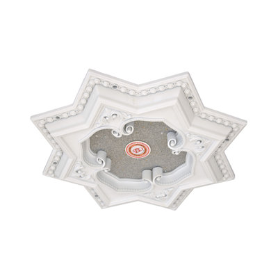 Eight Pointed Star Chandelier Ceiling Medallion