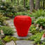 Tabouret de jardin et table d'appoint en résine rose H 13,4 po pour décoration intérieure / extérieure-1772519287